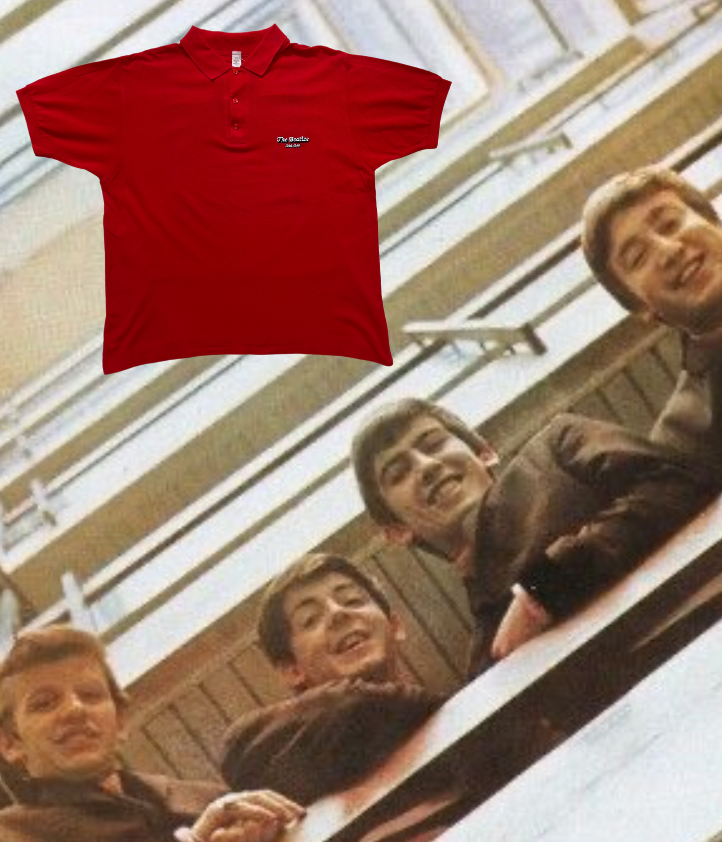 POLO THE BEATLES ROJO