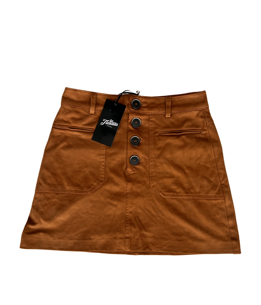 FALDA ZARA MARRON