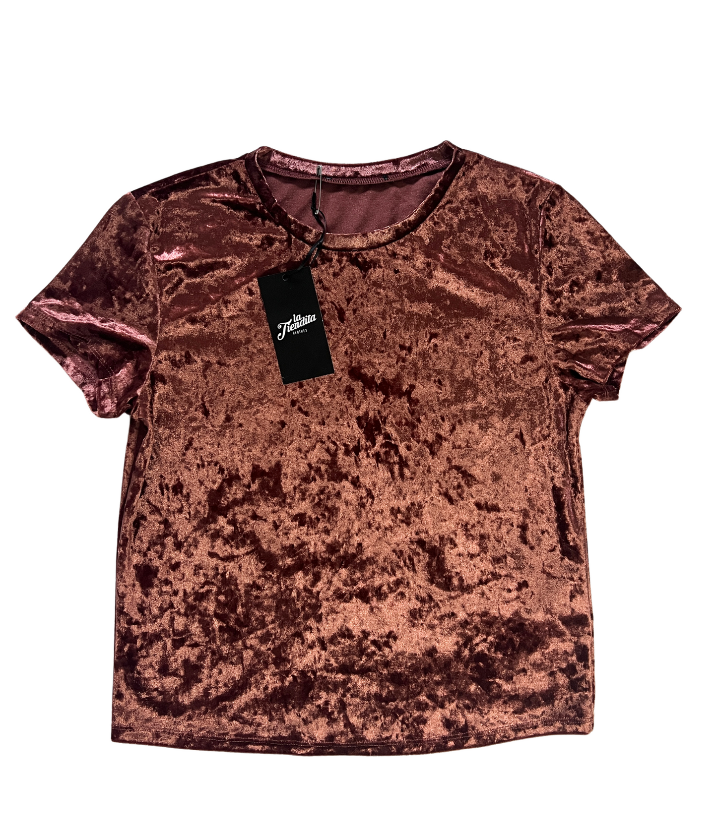 CAMISETA ROSADO VIEJO OSCURO CHIFON