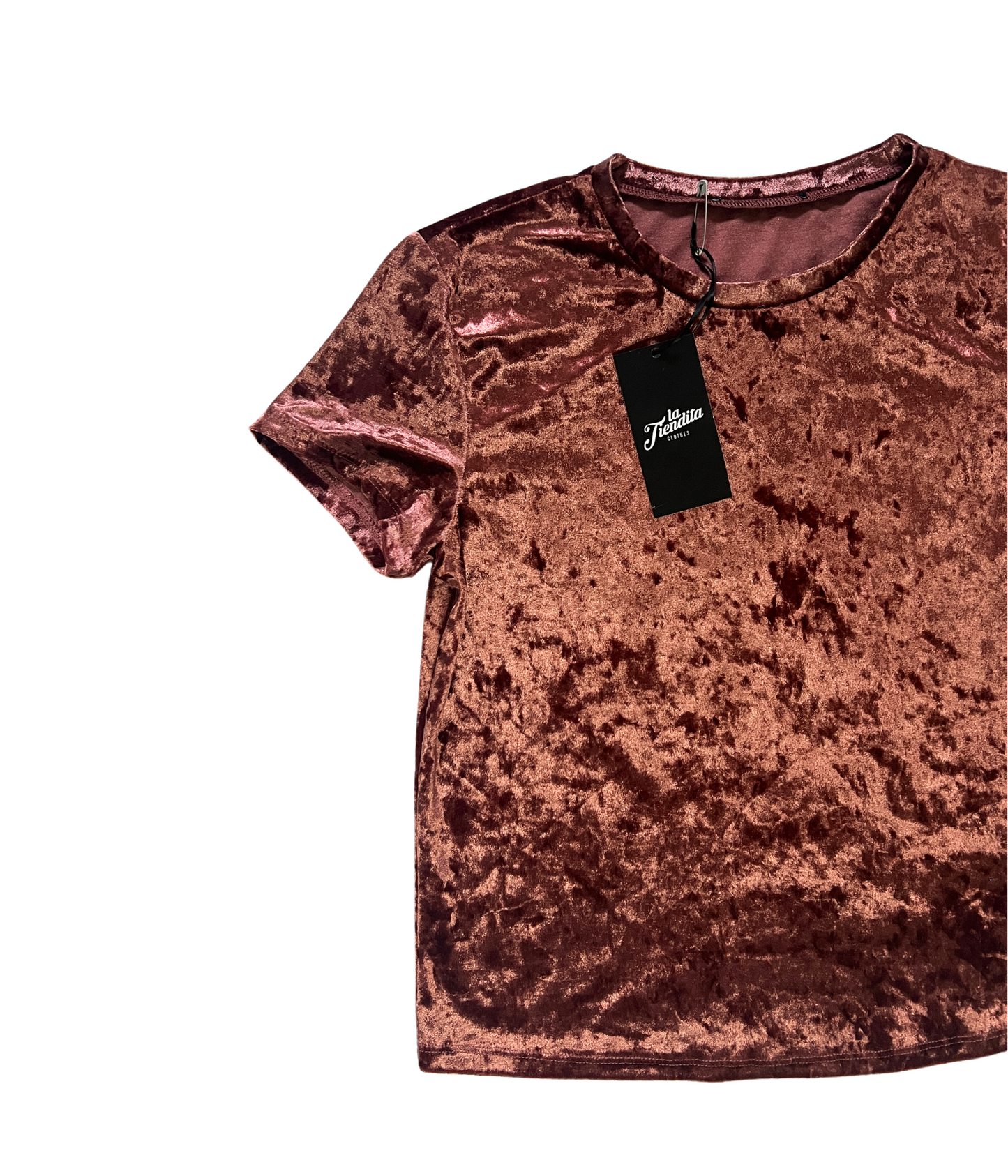 CAMISETA ROSADO VIEJO OSCURO CHIFON