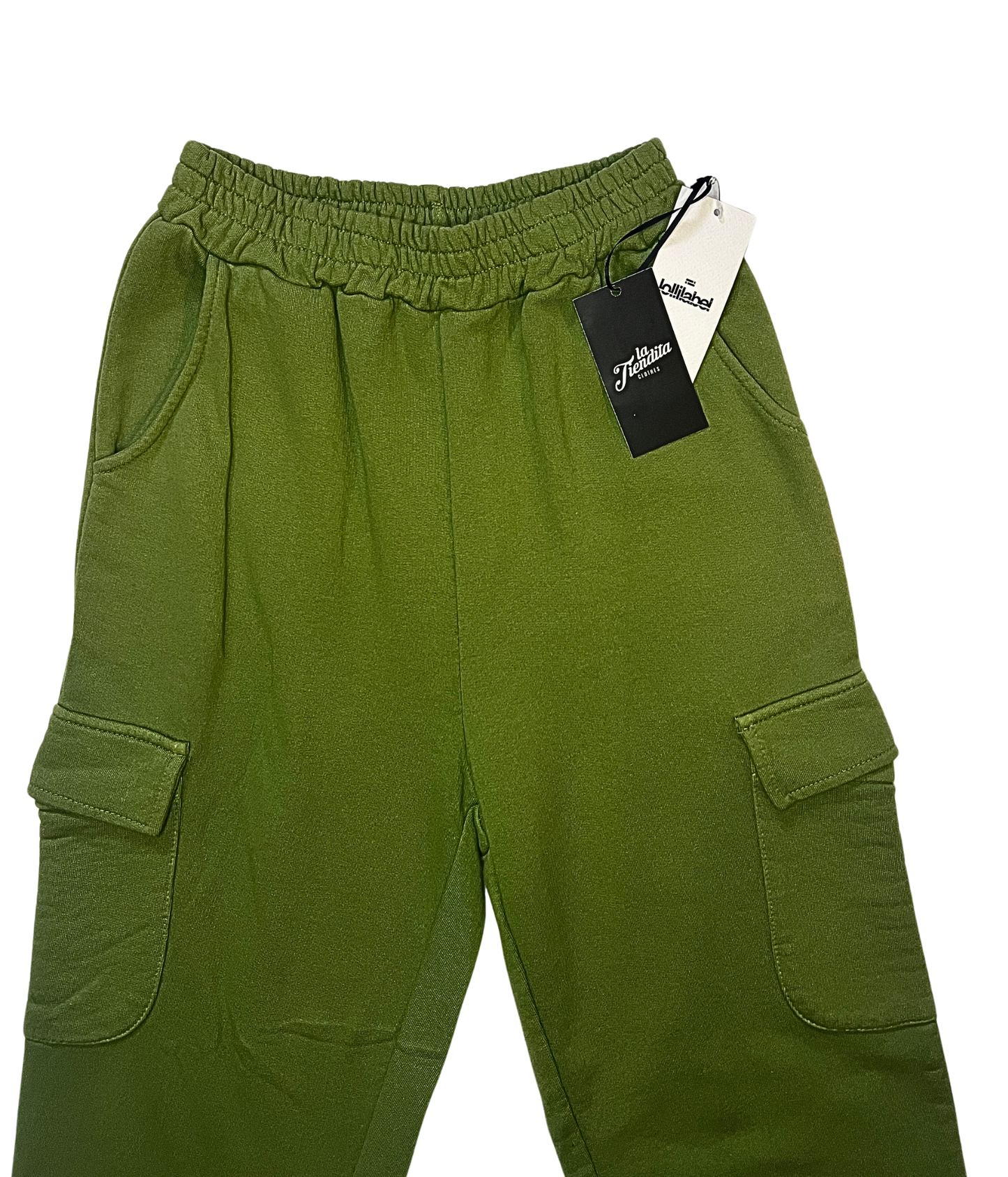 PANTALÓN CARGO VERDE